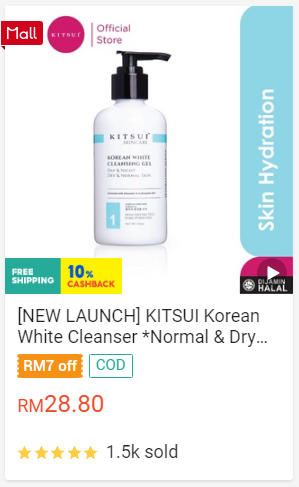 Top Sold Product - Korean White Cleanser B