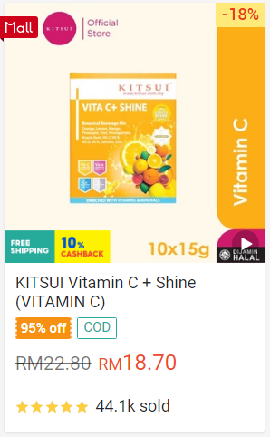 Top Sold Product - Vita C+ Shine